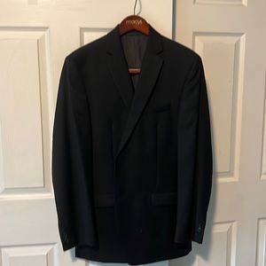 Calvin Klein black suit 40L pants 32-32